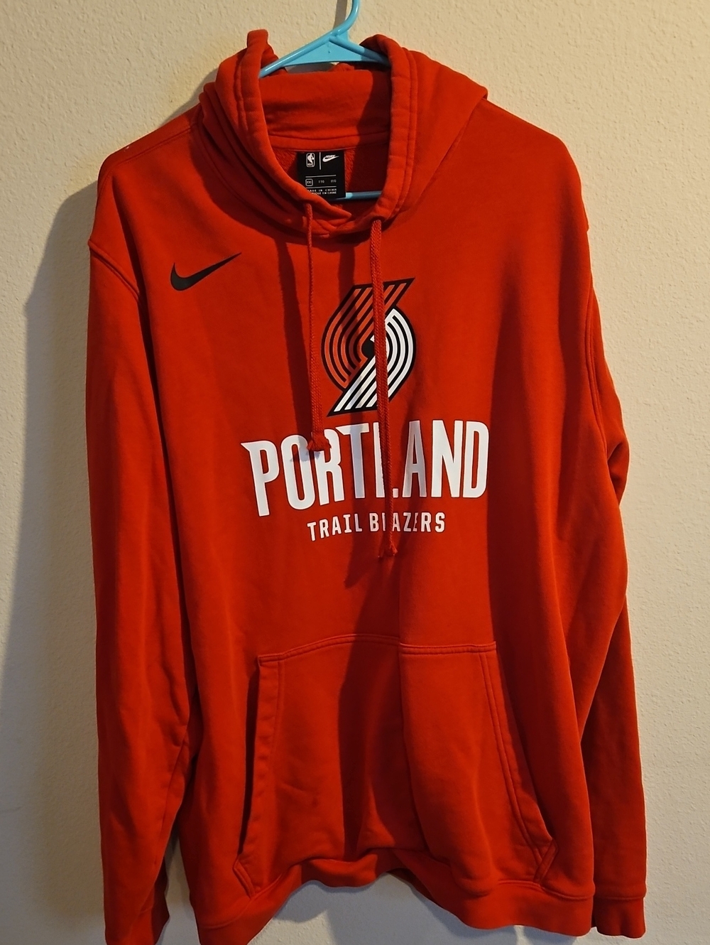 Nike Red Portland Trail Blazers Hoodie